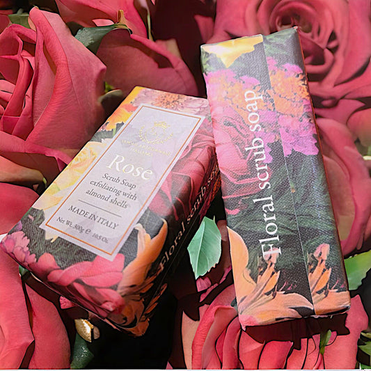 Rose Soap exfoliating with Almond