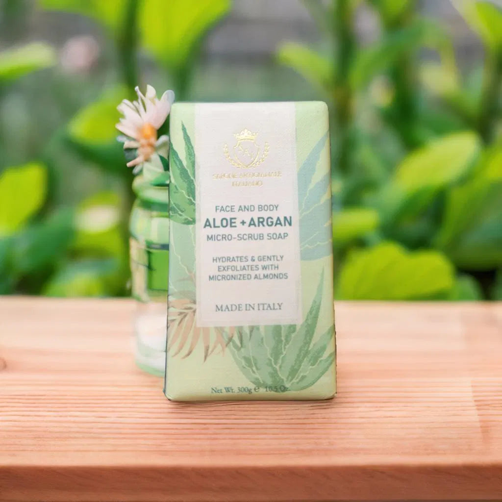 Aloe and Argan Soap with Almonds Scrub
